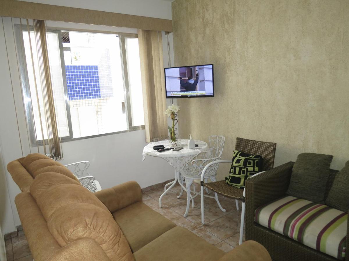 Apto Canto Do Forte - Praia Grande - Local Privilegiado - 100 Metros Da Praia - Internet Inclusa Buitenkant foto